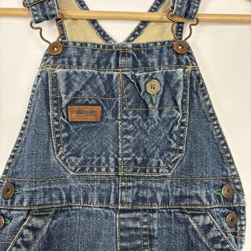 Genuine Kids Osh Kosh 3T Long Denim Kids Overalls